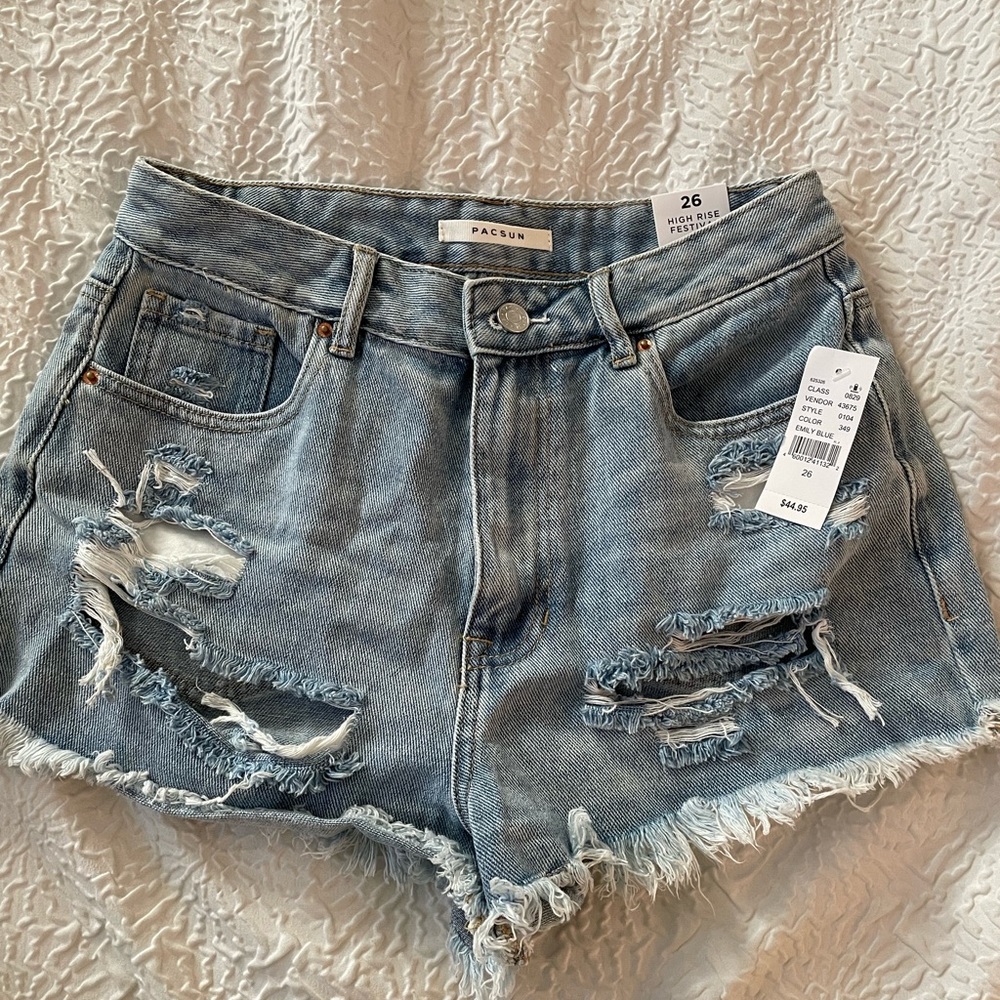 PacSun high rise festival shorts size 26